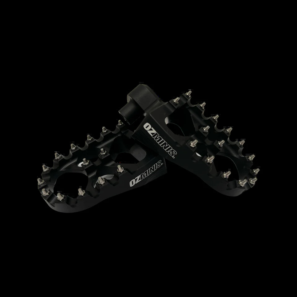 Ozminis YZ Style Footpegs (Black)