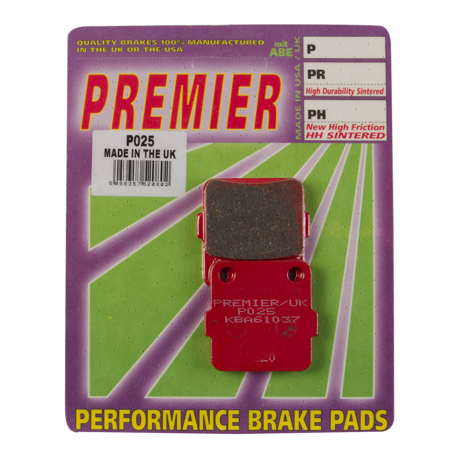 Premier Brake Pads - P Organic Standard