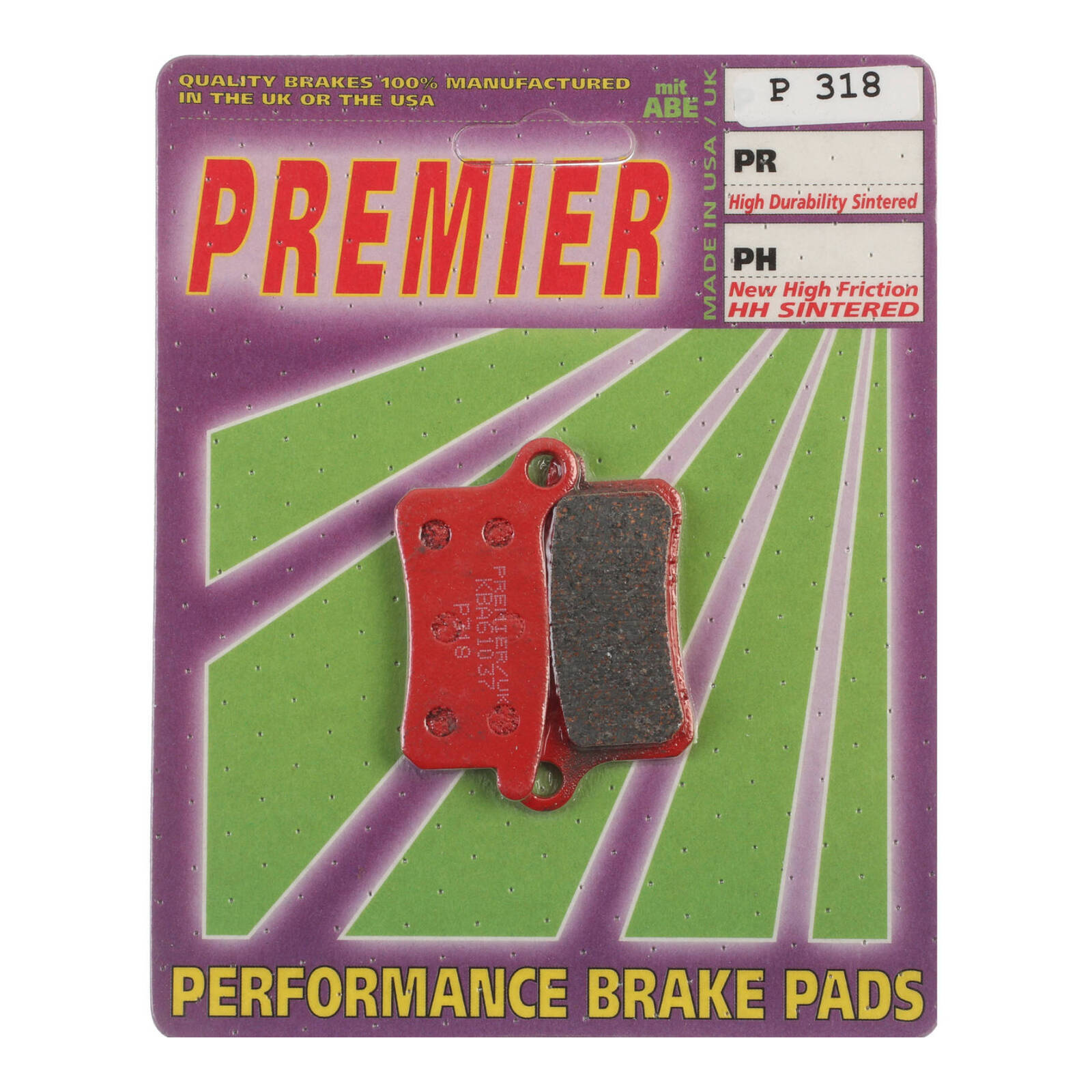 Premier Brake Pads - P Organic Standard