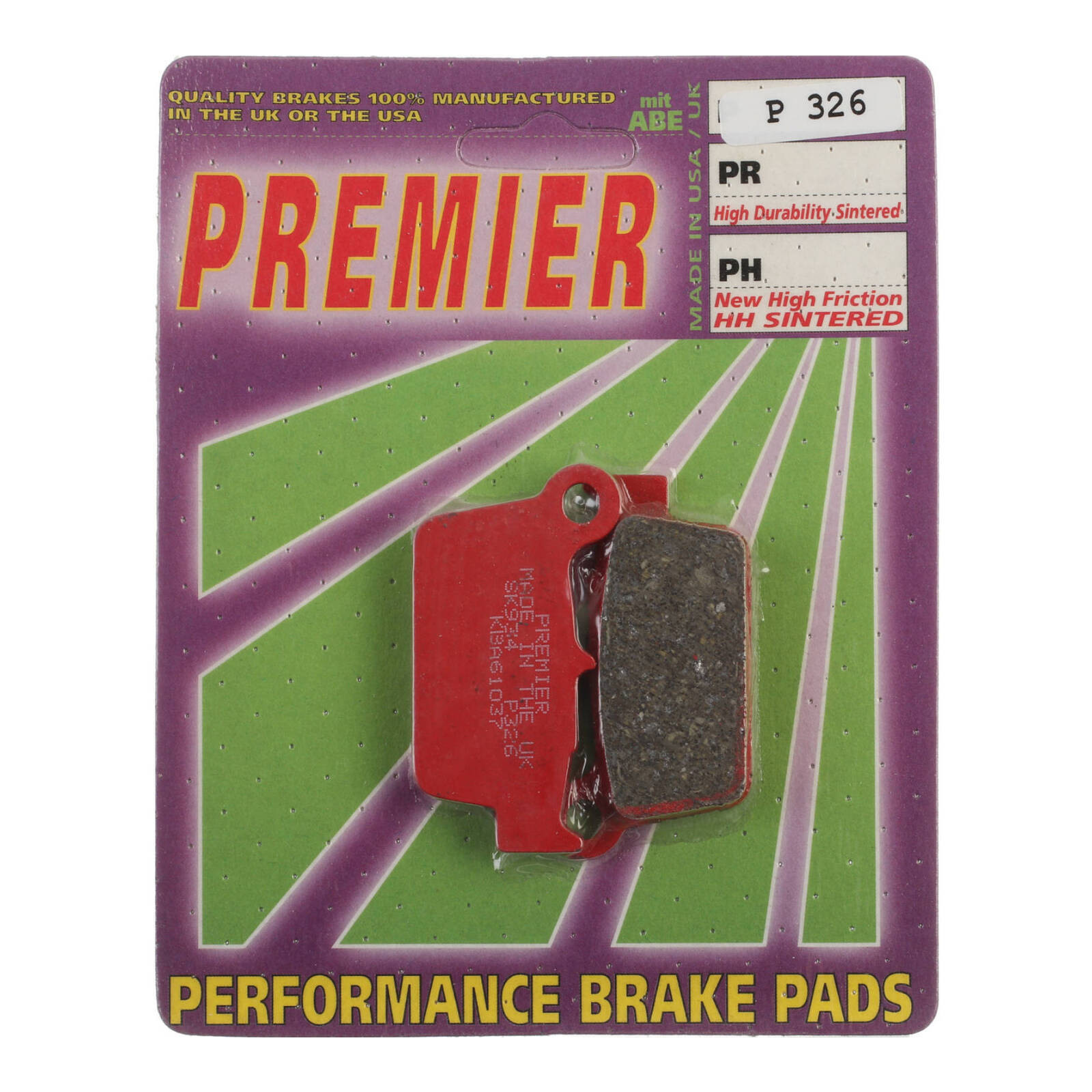 Premier Brake Pads - P Organic Standard