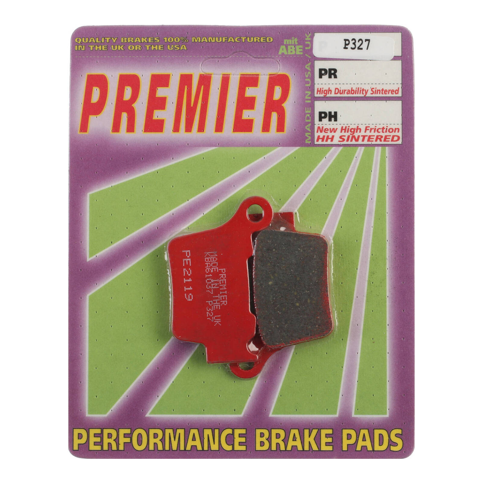 Premier Brake Pads - P Organic Standard