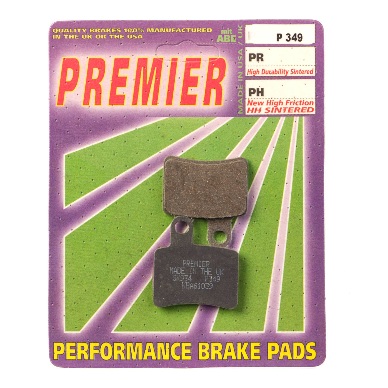 Premier Brake Pads - P Organic Standard