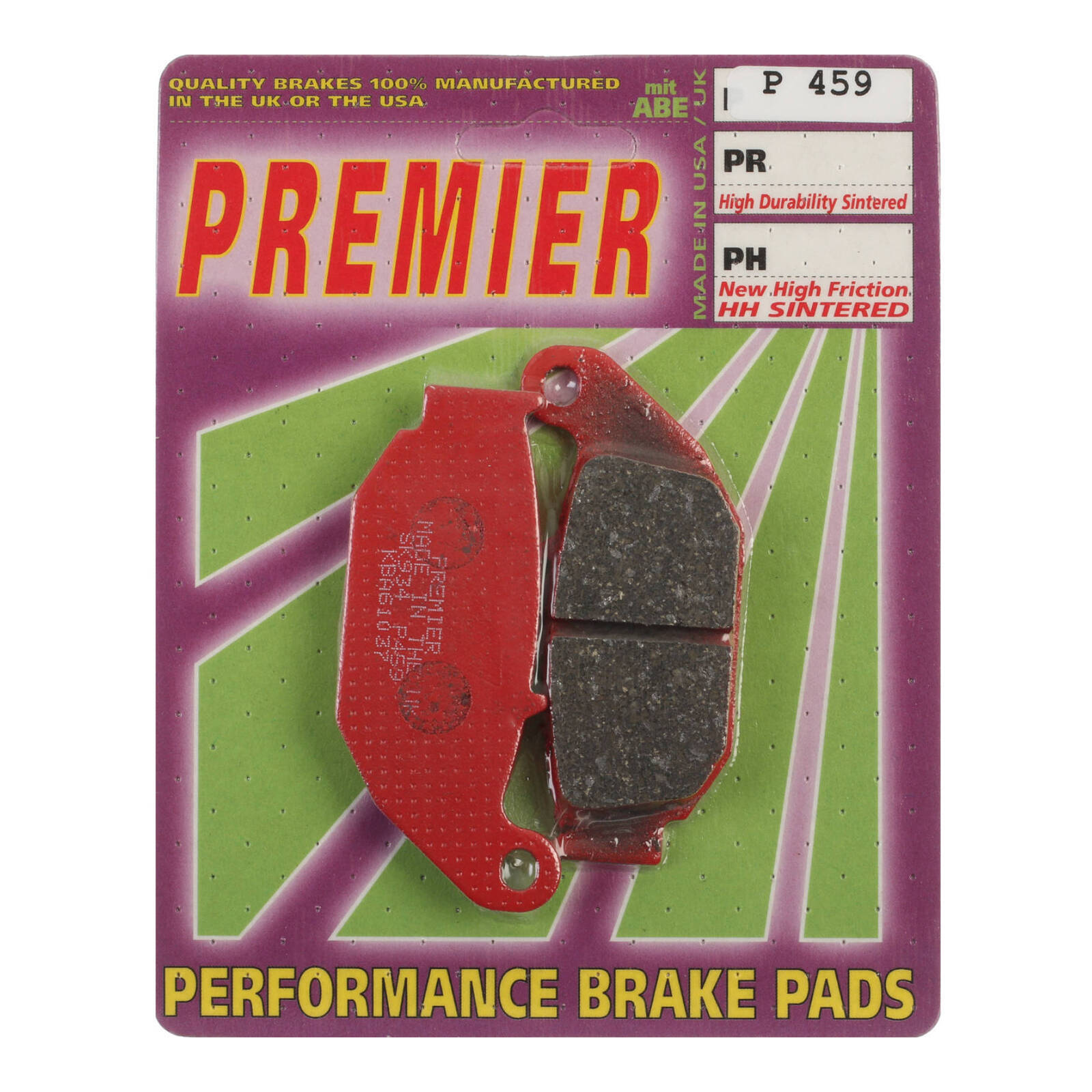 Premier Brake Pads - P Organic Standard