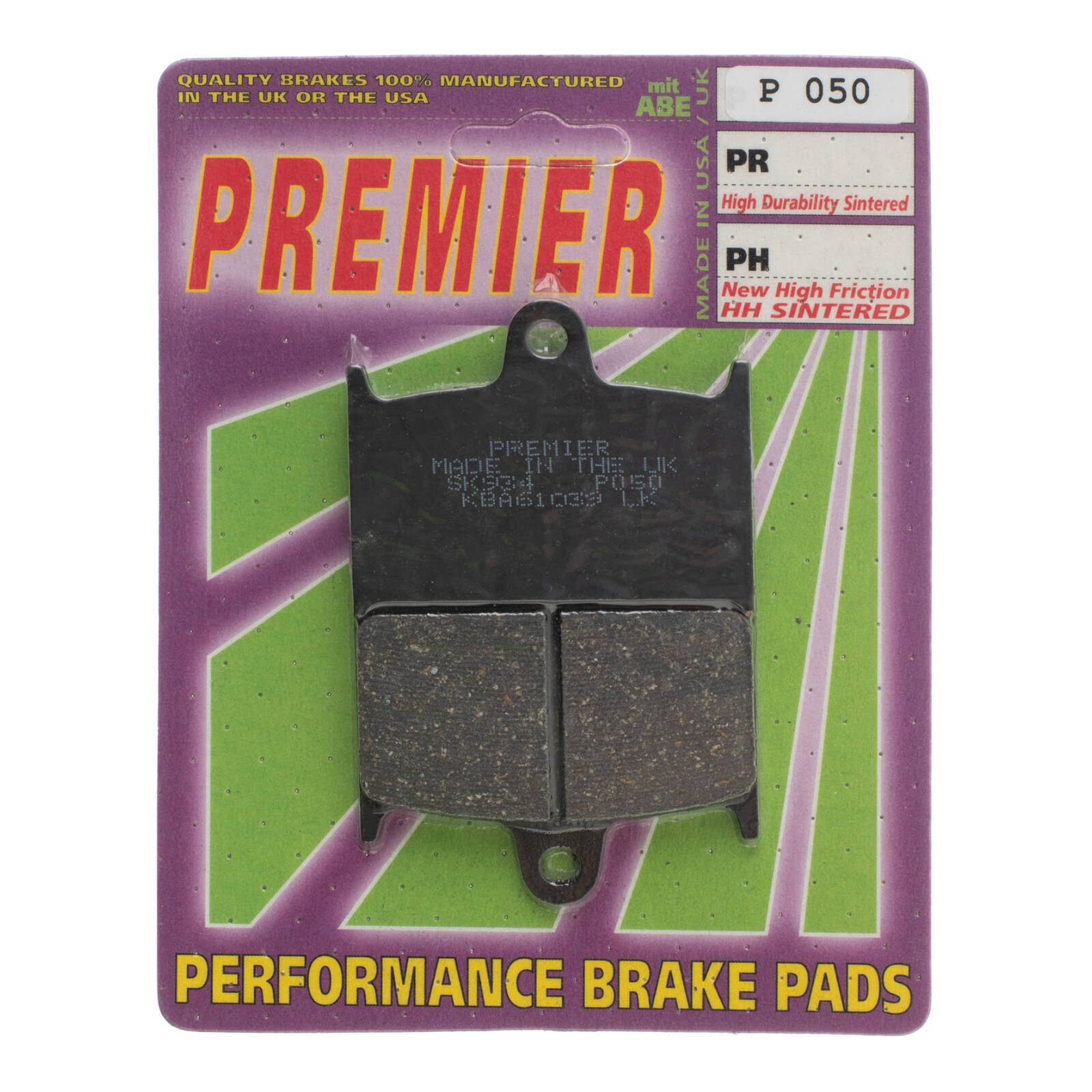 Premier Brake Pads - P Organic Standard