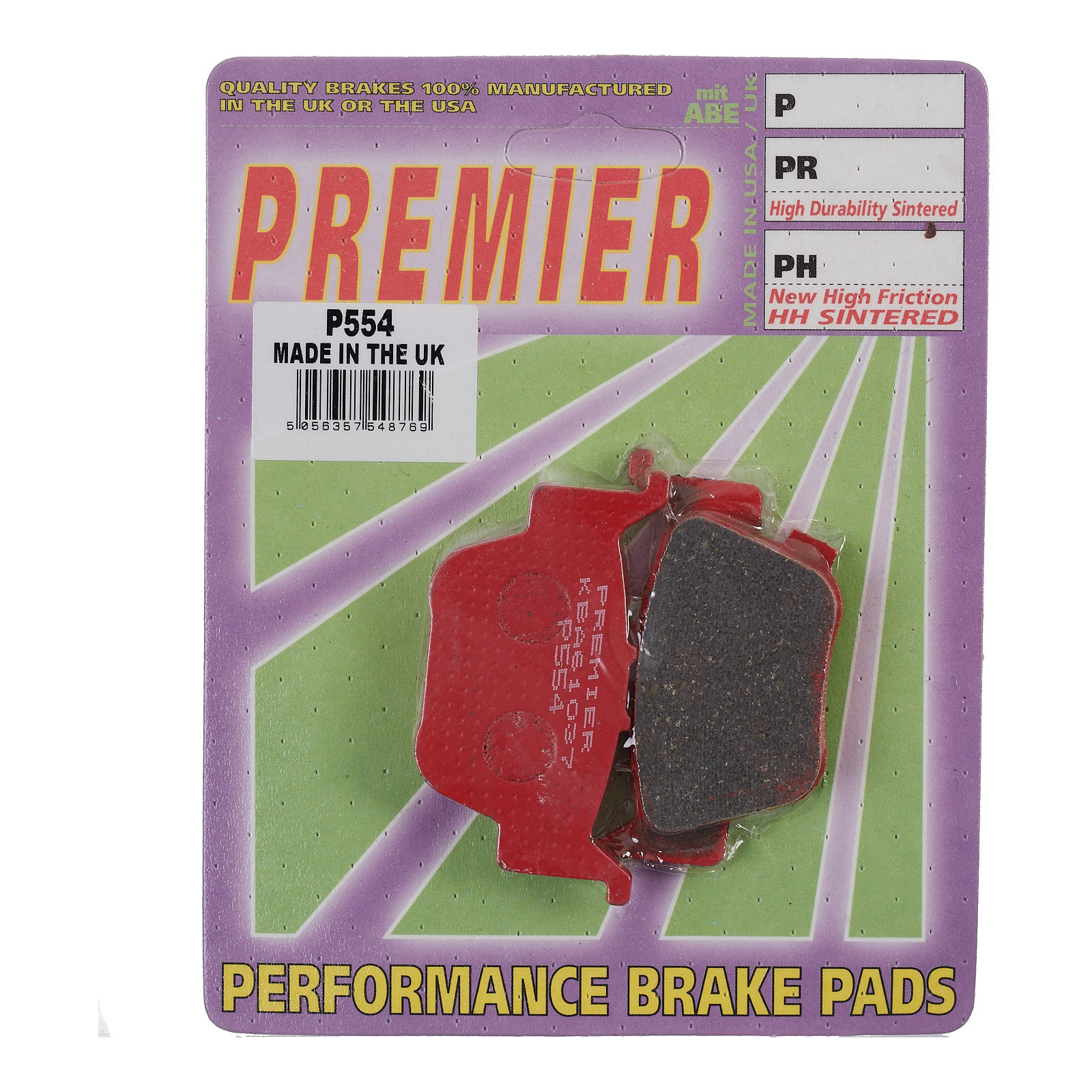 Premier Brake Pads - P Organic Standard