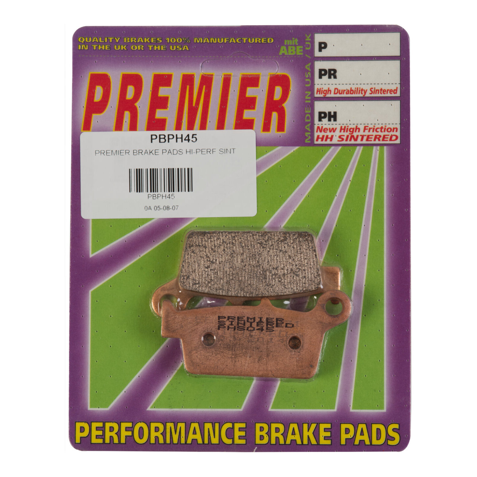 Premier Brake Pads - PH Street Sintered