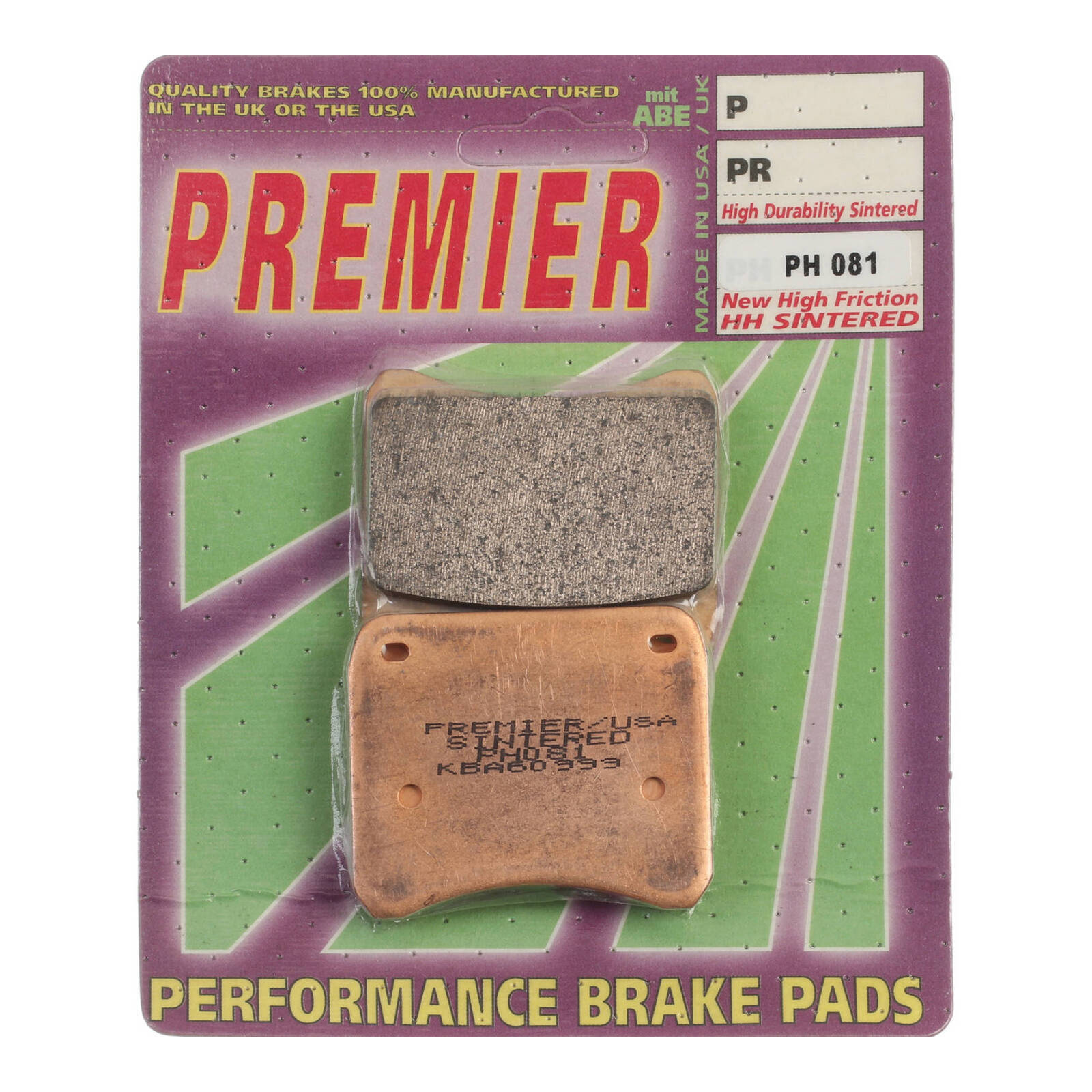 Premier Brake Pads - PH Street Sintered