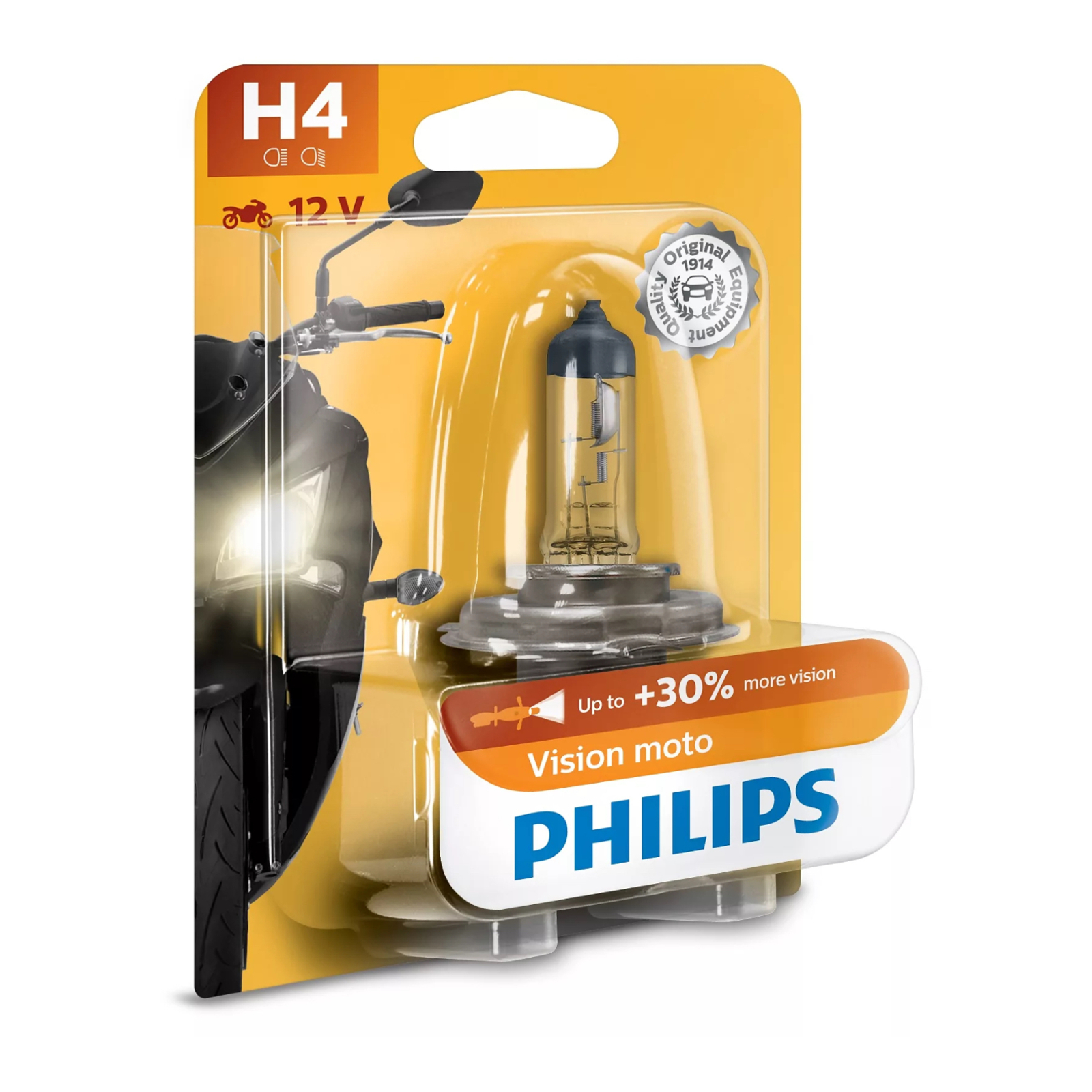 Philips Bulb H4 12342 PR 12V 60/55W P43t-38 BW Vision Moto