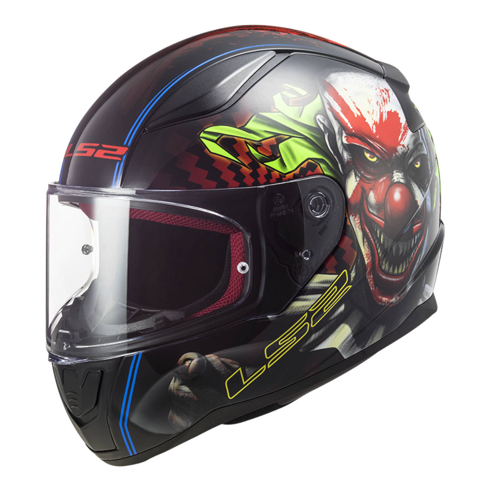 LS2 FF353 Rapid Happy Dreams Helmet - Black / Red / Green