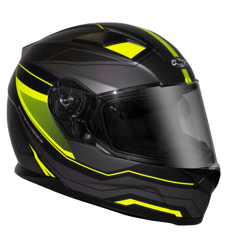 Helmet RXT 817 STREET 'MISSILE' MATT BLK/FLU XS