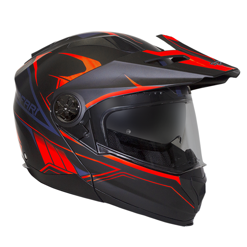 Helmet RXT 909P SAFARI  MATT BLK/NEON OR XL