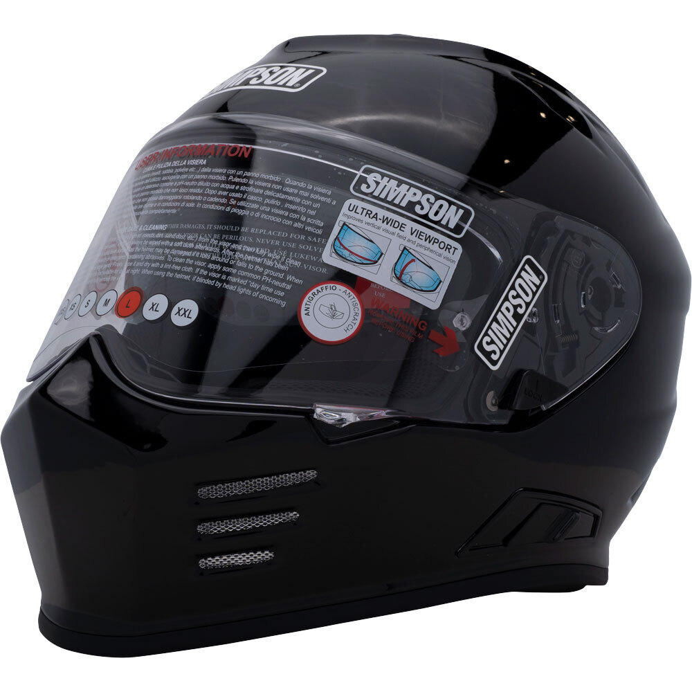 Simpson Ghost Bandit Helmet - Gloss Black [XS]