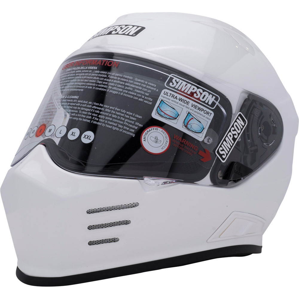 Simpson Ghost Bandit Helmet - White [S]