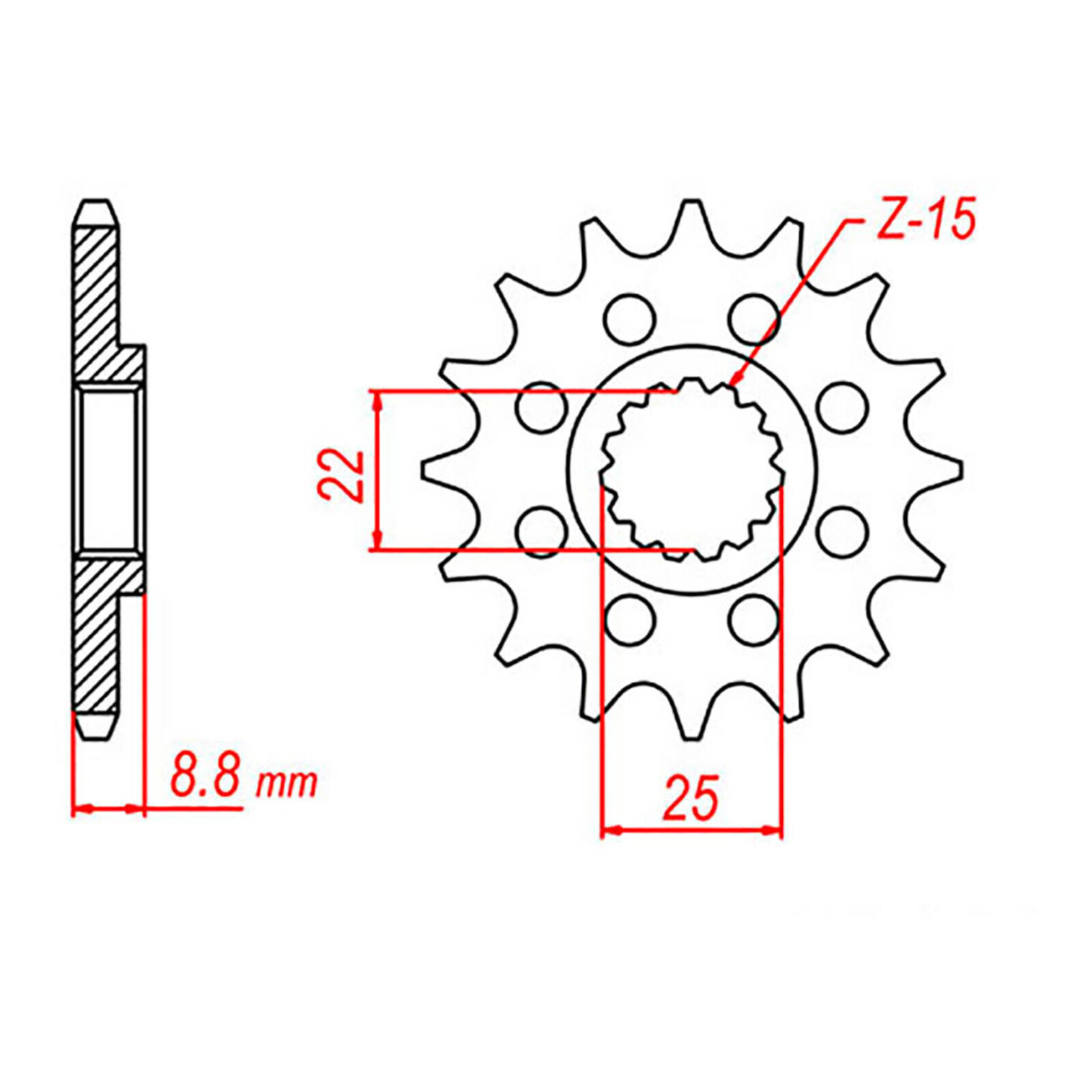 MTX Steel Front Sprocket #520