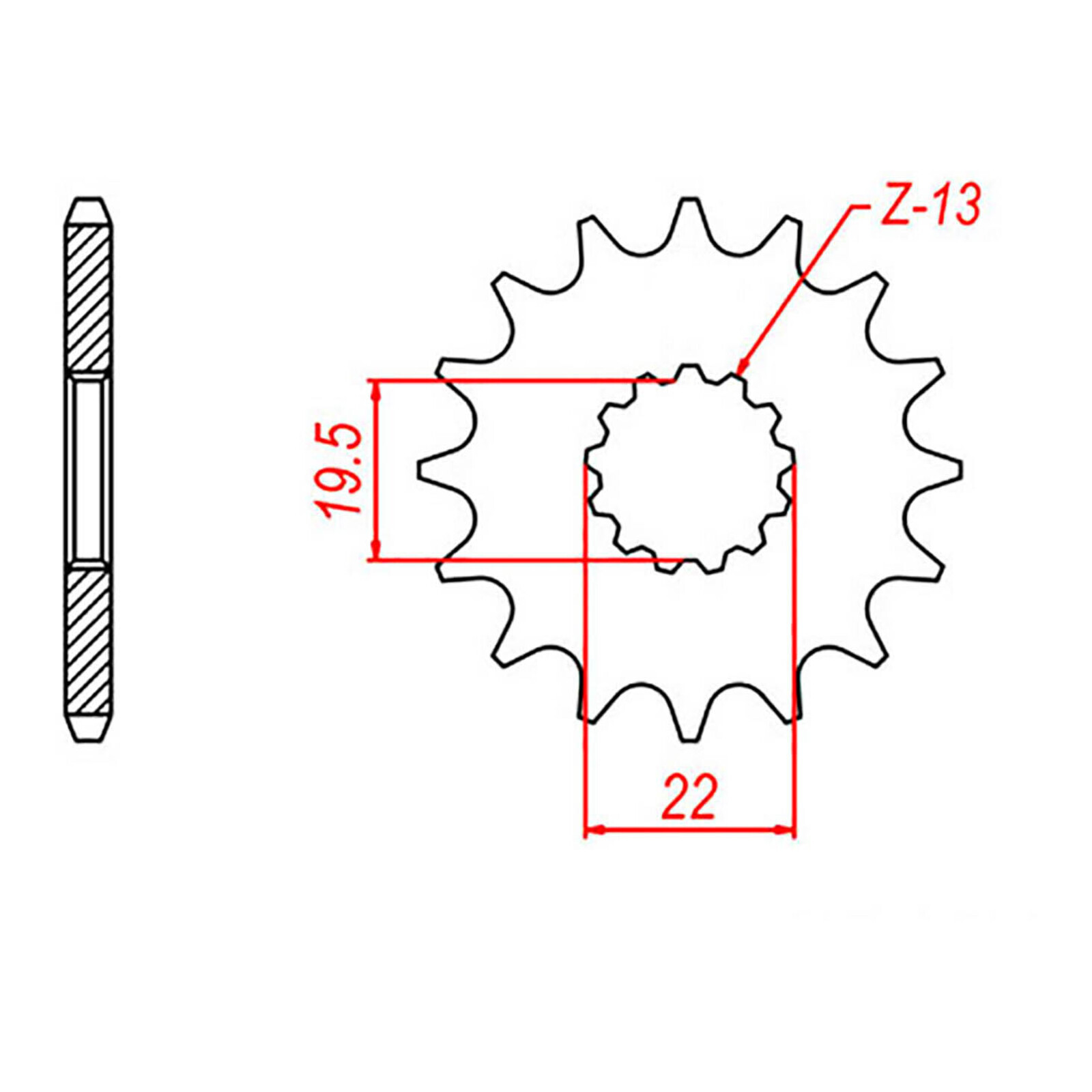 MTX 1439 Steel Front Sprocket #520 (11T) (10-05C-11)