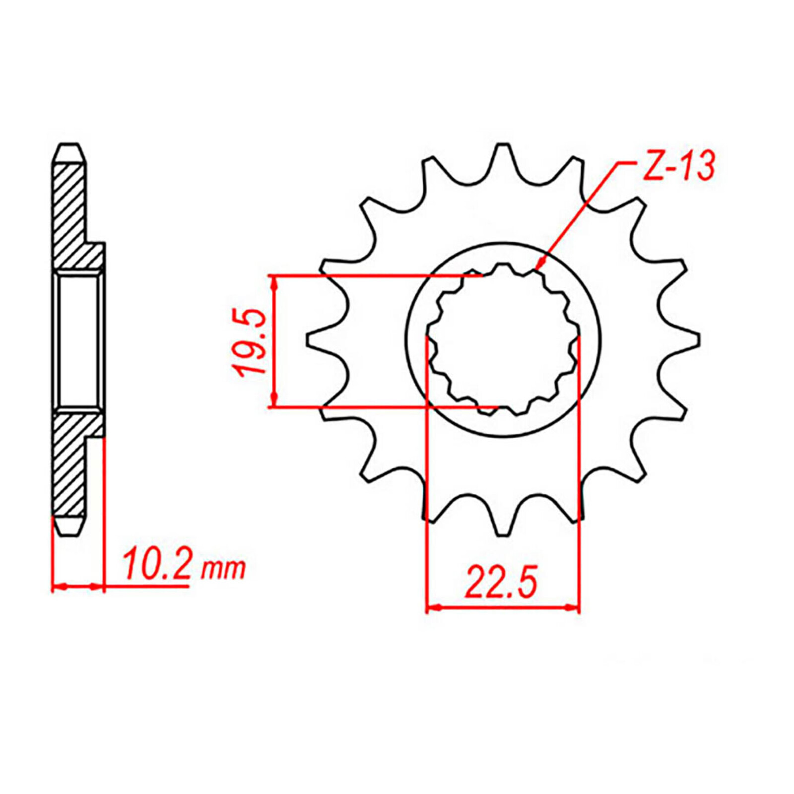 MTX 432 Steel Front Sprocket #520 (11T) (10-143-11)