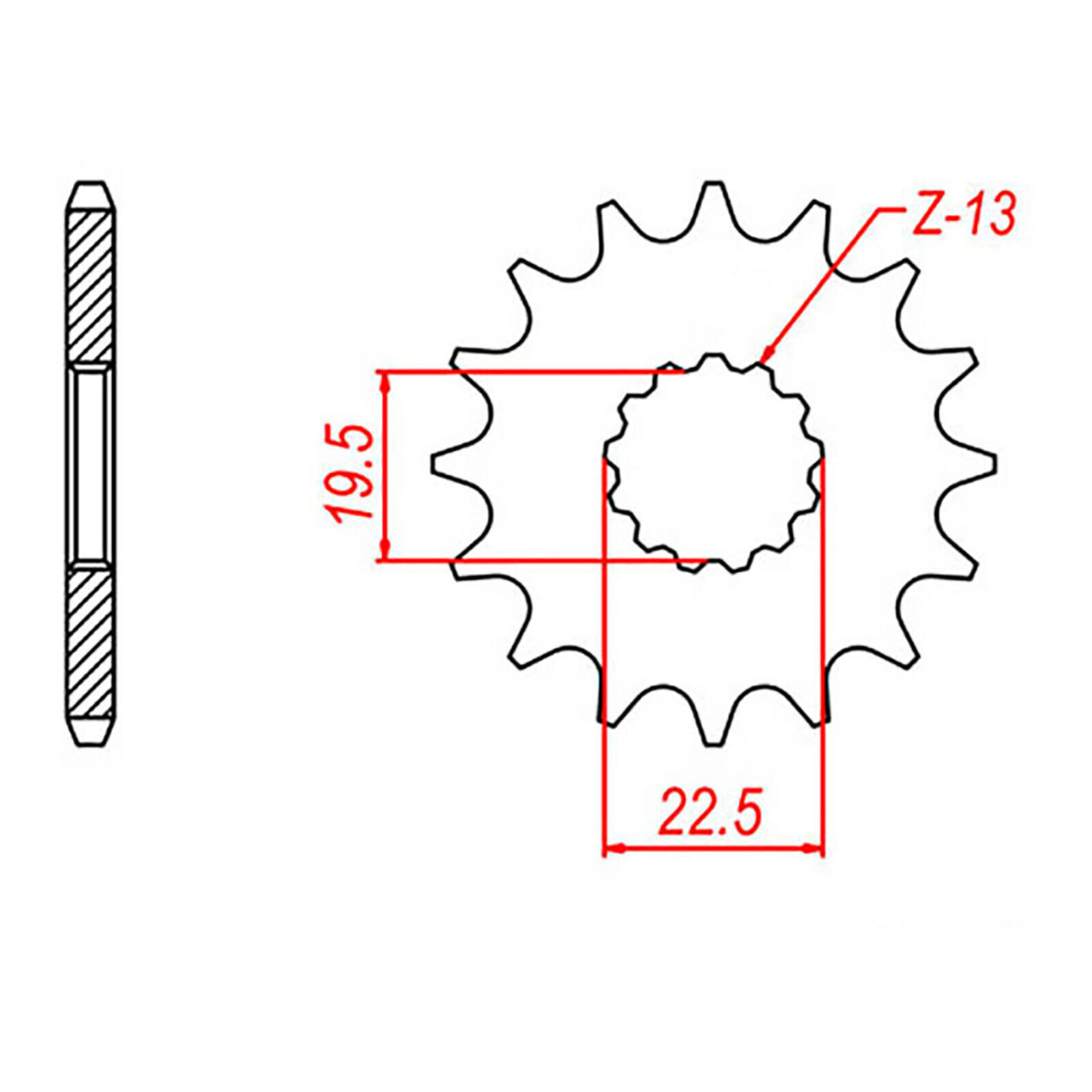 MTX 435 Steel Front Sprocket #530 (15T) (10-332-15)