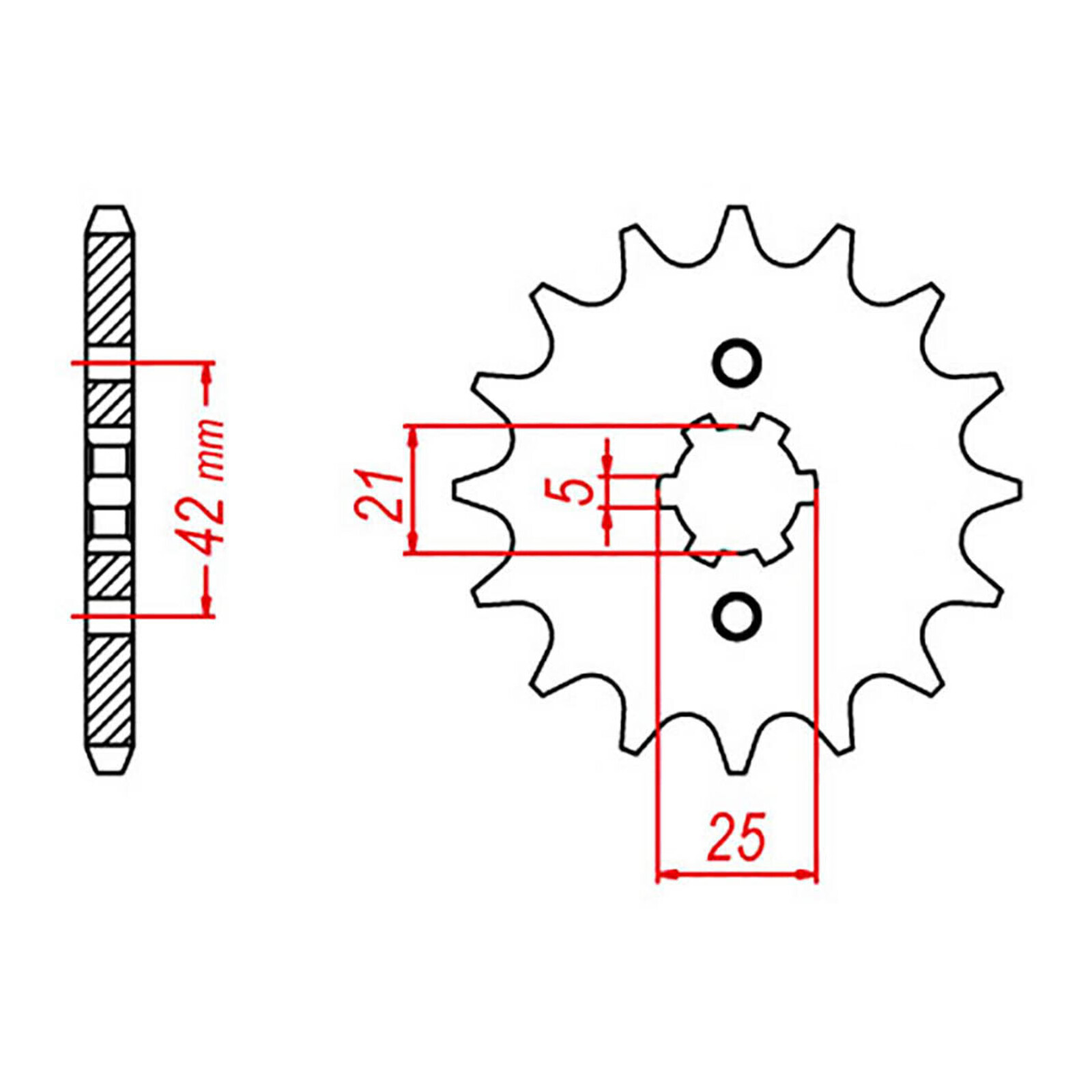 MTX 569 Steel Front Sprocket #520 (12T) (10-0Y1-12)