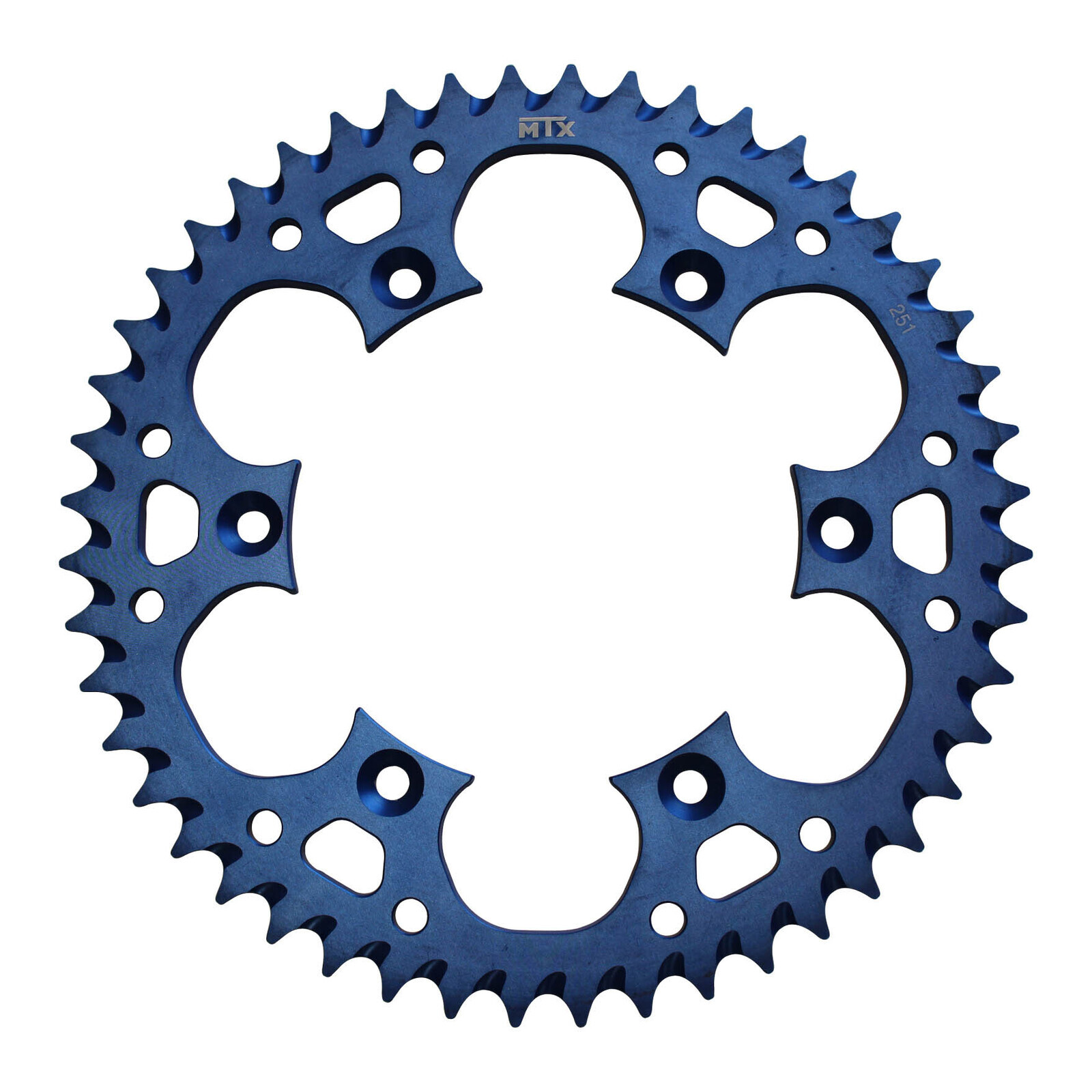 MTX 251 Zero Aluminium Rear Sprocket #520 - Blue (48T) (11A-428-48BLU)