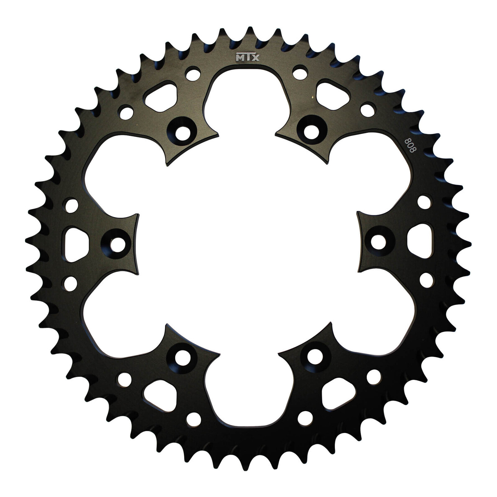 MTX 808 Zero Aluminium Rear Sprocket #520 - Black (47T) (11A-402-47BLK)