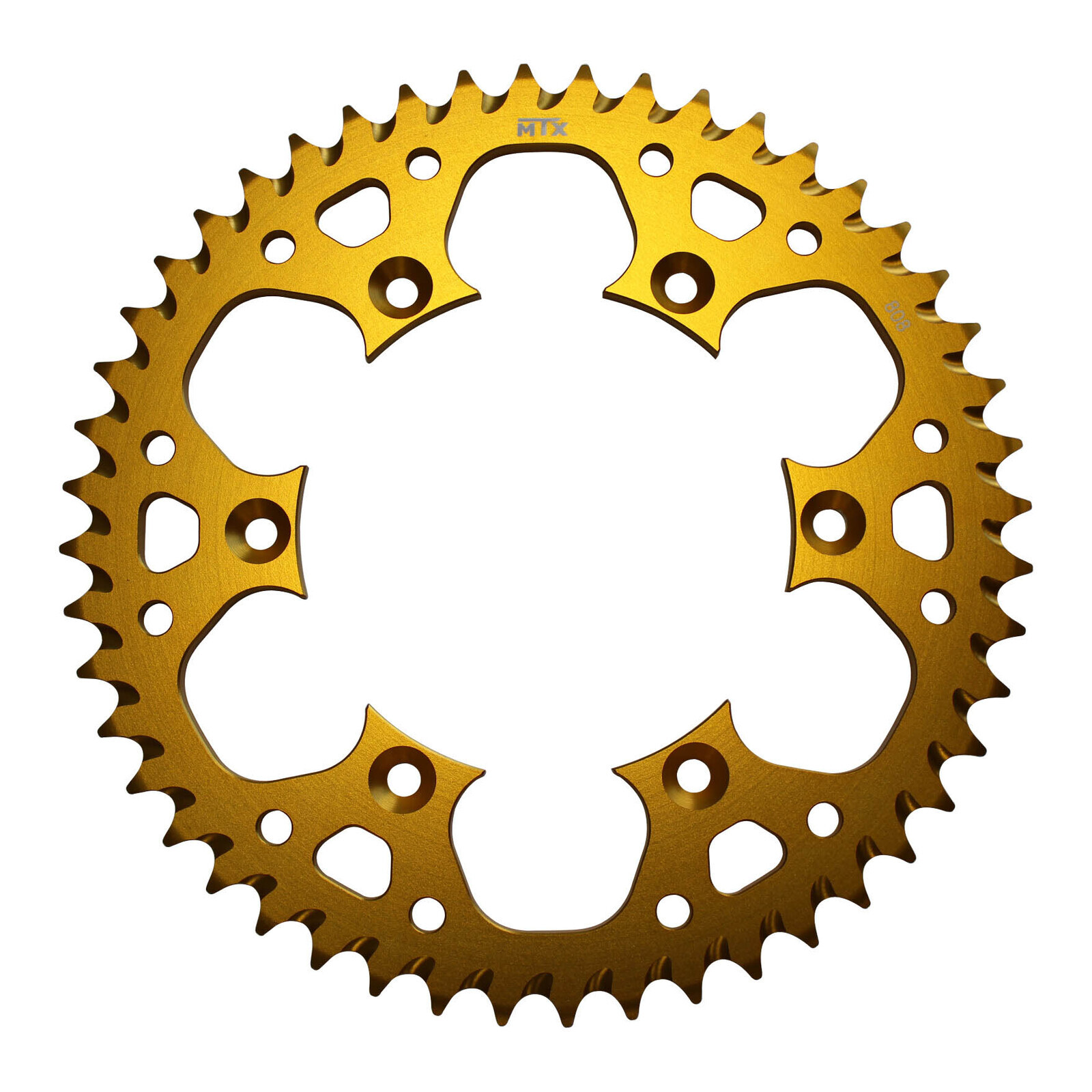 MTX 808 Zero Aluminium Rear Sprocket #520 - Gold (47T) (11A-402-47GLD)