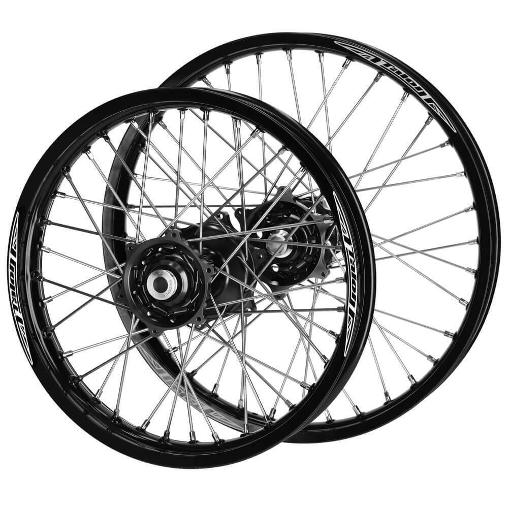 Beta Talon Black Hubs / Talon Black Rims Wheel Set RR 125 2T Racing Edition 2019-2023 (21*1.6 / 18*2.15 OE)