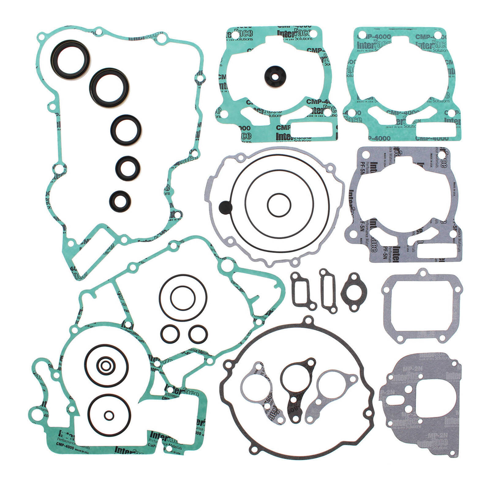 VERTEX COMPLETE GASKET SET W/ OIL SEALS KTM