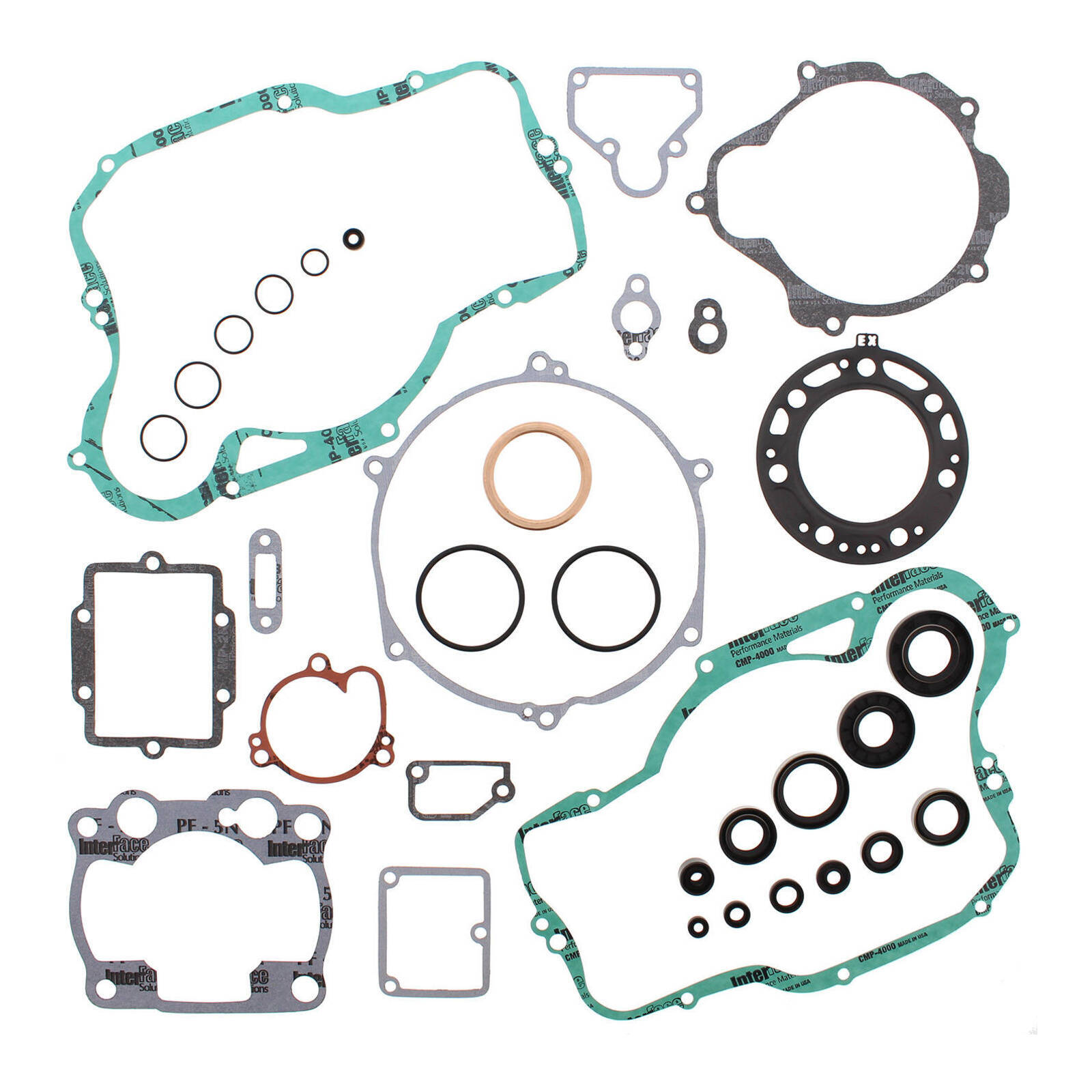 VERTEX COMPLETE GASKET SET W/ OIL SEALS KAWASAKI