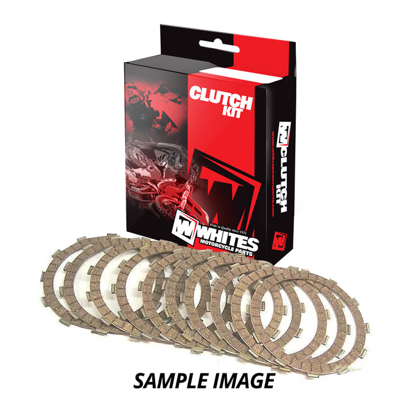 WHITES CLUTCH KIT FIBRE XR100'93-03 CRF100'04-12