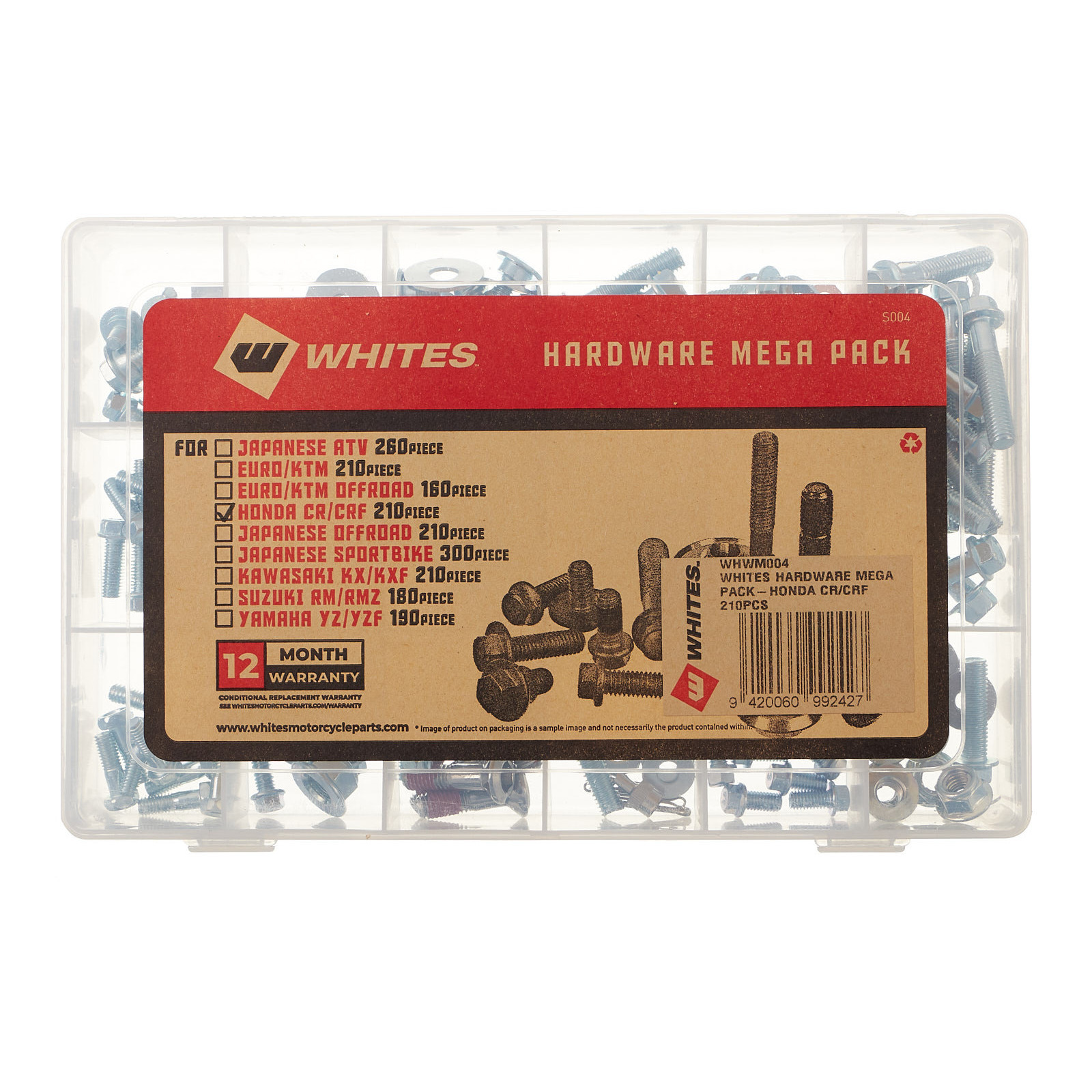 WHITES HARDWARE MEGA PACK - HONDA CR/CRF 210PCS