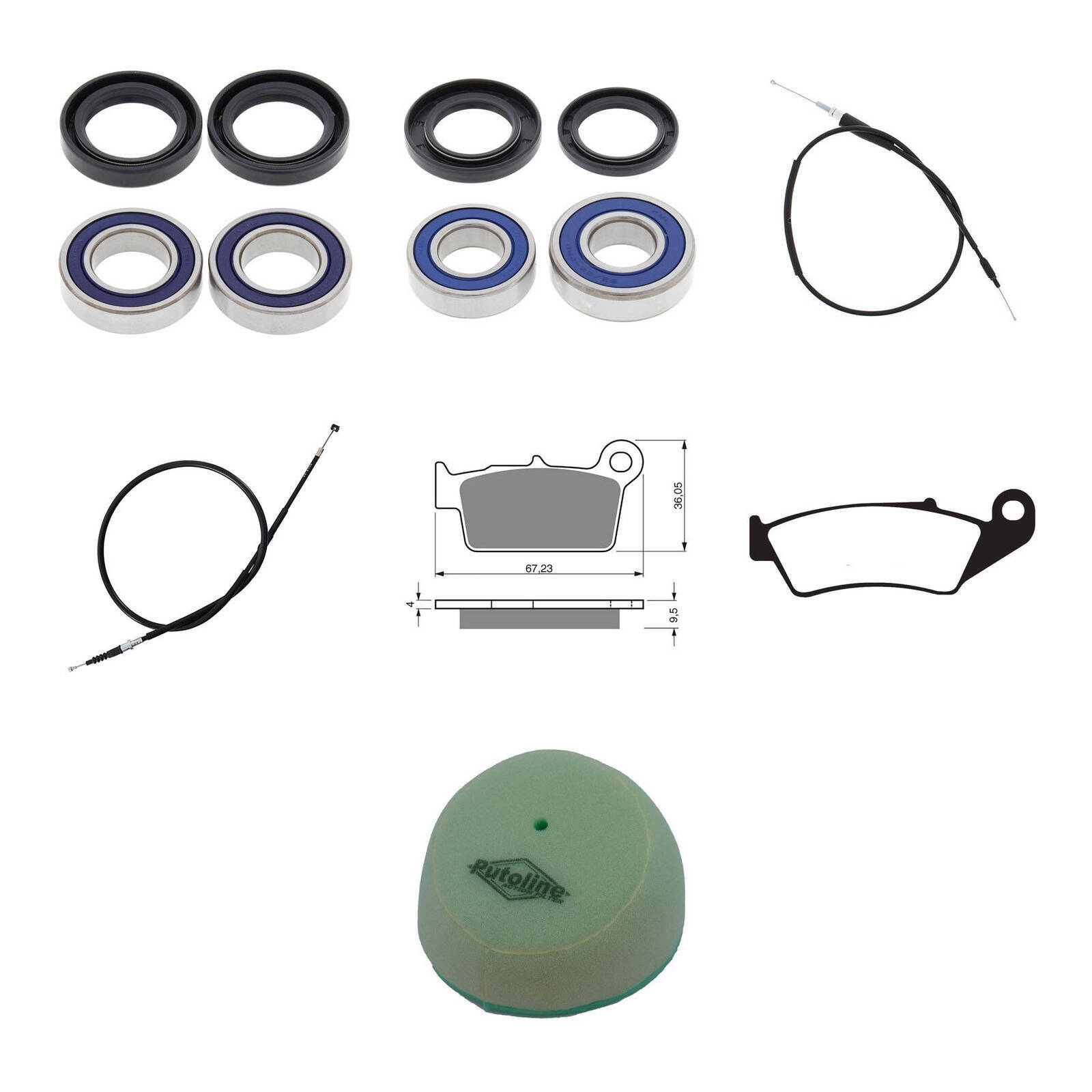 OFFROAD REFURB KIT - YAM YZ125 03-04