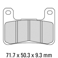 Z - FERODO BRAKE PADS FDB2204CP211 [2178] (PK=2 Pads) [CARBON RACE]