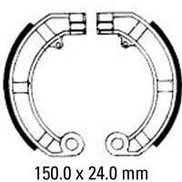 FERODO BRAKE SHOE SET - FSB874A [ECO FRICTION]