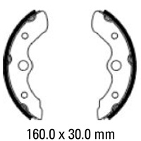 FERODO BRAKE SHOE SET - FSB925 [NO SPRINGS]