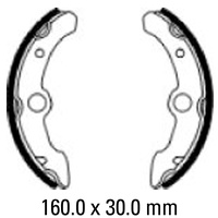 FERODO BRAKE SHOE SET - FSB928 [NO SPRINGS]