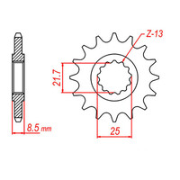 MTX 578 Steel Front Sprocket #520 (16T)