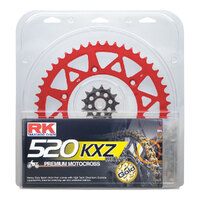 LITE PACK - RK CHAIN & SPR KIT RED - 13/49 CRF250R 04-17