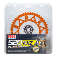 LITE PACK - RK CHAIN & SPR KIT ORANGE 14/52 KTM 06-23