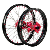 STATES MX WHEEL SET 21/19 - BLK/RED/RED - GAS GAS MC 21 UP