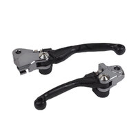 POLISPORT FOLDING LEVER SET HONDA CR125/250 04-07 - BLACK