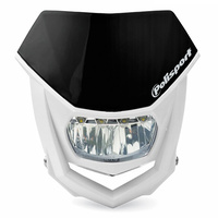 POLISPORT HALO HEADLIGHT LED - BLACK