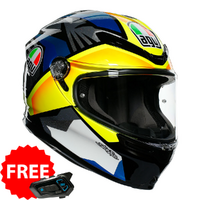 AGV K6 JOAN BLACK/BLUE/YELLOW