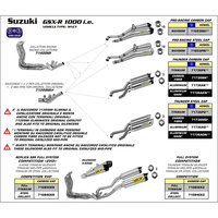 SPC - ARROW 71399MI [AOE]: LINK PIPE 1:2 SST - SU GSX-R 1000 09>11       [X