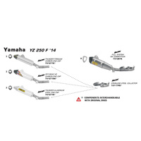 SPC ARROW 72117PD [AOE]: COLLECTOR SST - YA YZ250F 14-15 / WR250F 15     [X