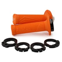 DOMINO GRIPS MX D100 D-LOCK ON 4T ORANGE