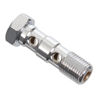 WHITES BRAKE - 10mm DOUBLE BANJO BOLT - CHR