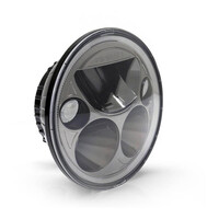 DENALI M5 E-MARK LED HEADLIGHT MODULE  5.75" ROUND  BLK CHR