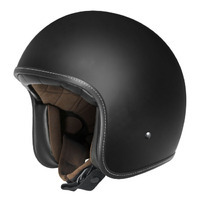 brown leather motorcycle helmet