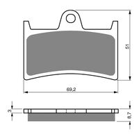 GOLDfren Brake Pads - S33 Sintered Racing