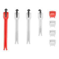 LEATT STRAP KIT 4.5 GREY 3+RED 1-PCS